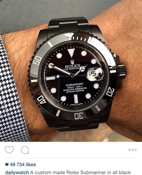 rolex submariner all black replica|genuine Rolex Submariner.